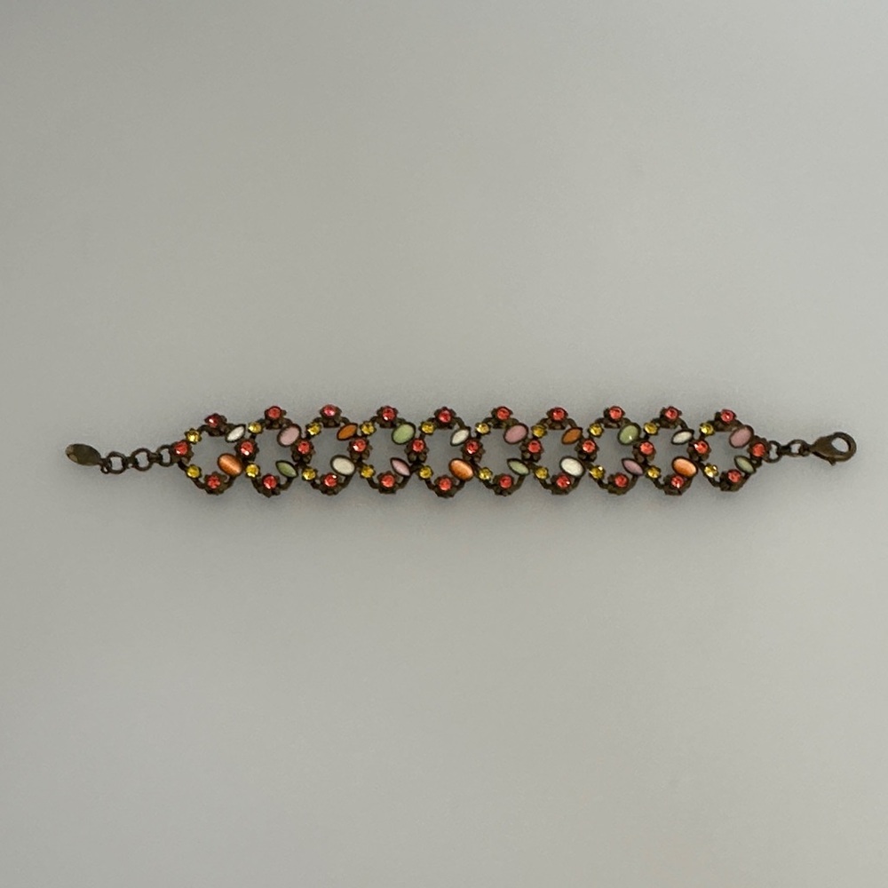 SORRELLI Multicolor Crystal Link Bracelet